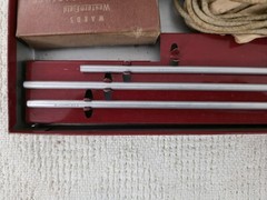 Vintage Montgomery Wards Western Field Rifle Cleaning Kit Red Nice Condition!