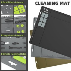 Extra Large Gun Cleaning Mat 48″x16″ – Magnetic Anti-Slip Workbench Mat for Pist