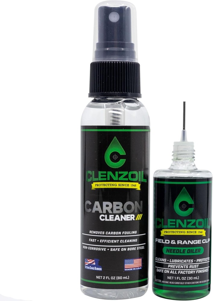 Two-Step Firearm Cleaning System – Carbon Cleaner & CLP Lubricant – Deep Fouling