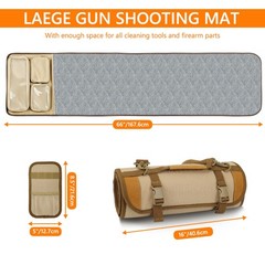 Heavy Duty Gun Cleaning Mat Portable Pad Rifle Clean Kits w/Pocket for Shooting