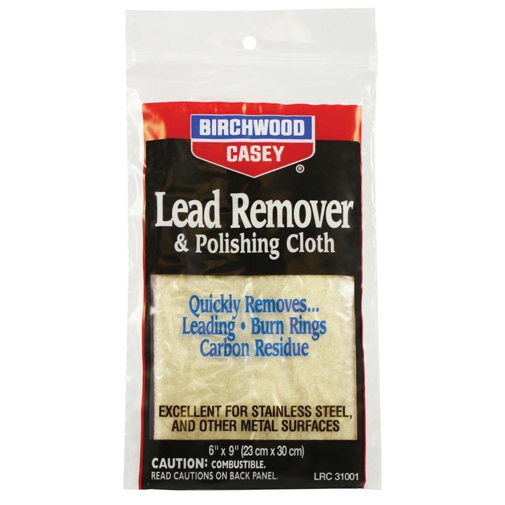 Birchwood Casey Lead Remover with Polishing Cloth for Restoring Guns