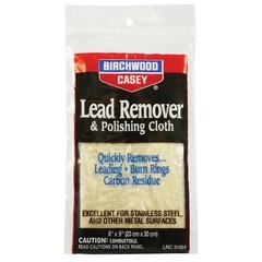 Birchwood Casey Lead Remover with Polishing Cloth for Restoring Guns