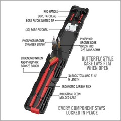 Real Avid Prime-223 Cleaning Kit, .223 cal/5.56mm, Black/Red, AVGCK223
