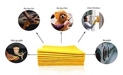 Chachlili 10 Pack Extra Large Original German Shammy Cloths Chamois Towels