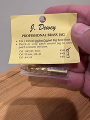 J. Dewey Professional Brass Jig Bore Rod Tip
