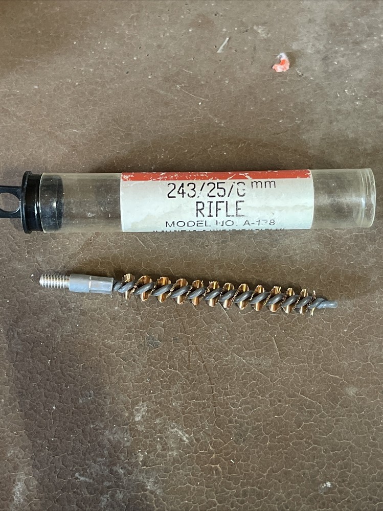 KleenBore Phosphor Bronze Bore Brush Rifle 243 / 25 / 6mm Caliber # A-178
