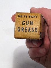 Vintage ORIGINAL FORMULA Mill Run Gun Cleaning 1960’s Brite-Bore Gun Grease NIP