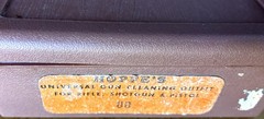 Vintage Hoppe’s Gun Cleaning Kit Plastic Case 3-Pc Rod Solvent Oil Patches Guide