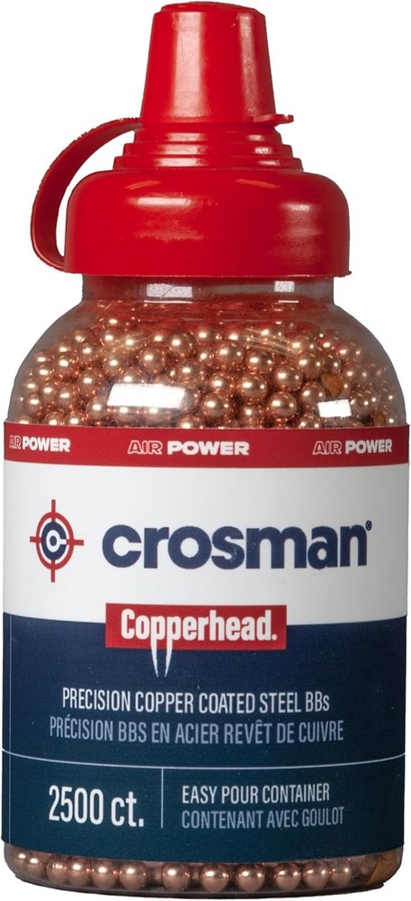 Crosman Copperhead 4.5mm Copper-Coated BBS 2500-count, Copper