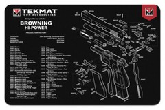 Tekmat TEK-R17-BROWNING-HP Tekmat Pistol Mat Beretta 92 Blk