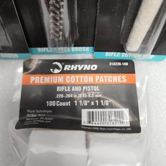 .243 Cal. Rifle 5 Pc. RHYNO Bore Brush Cleaning Kit, Cleaning Brush, Swab ,Jag