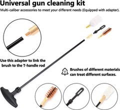 Gun Cleaning Kit Elite for .22 .357/9MM .30 .40 .45 .243 .270 12GA 20