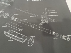 WHEELER DELTA SERIES GUN MAINTENANCE MAT 156824 Exploded View Rubber Back NEW