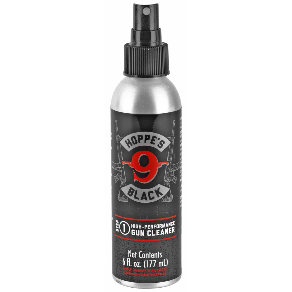 Hoppe’s Black Gun Cleaner Liquid 6oz Bottle Advanced Carbon Removal Formula