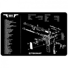1911 Pistol Mat 11″x17″ Includes Small Microfiber TekTowel for Gun Cleaning