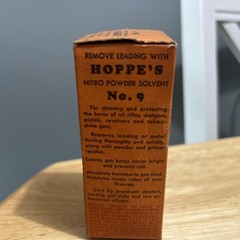 Hoppe’s No. 9 Nitro Powder Solvent. Vintage 1/2 Full Bottle Original Box