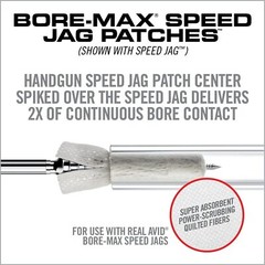Real Avid Bore-Max Speed Jag and Patches, Bore Cleaning Jag Gun Patch Holder…