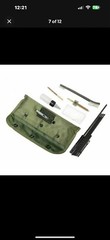 10 Piece .22 22LR .223 556 Rifle Gun Cleaning Kit Nylon Brush Cleaner with Pouch