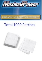 1000 Cotton Gun Cleaning Patches 2 1/4″ x 2 1/4″ Square for 9mm .357 .38 .40 .45