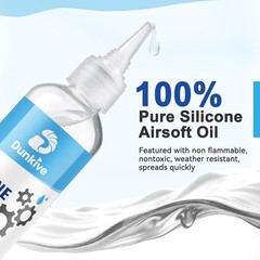 6 oz Airsoft Oil lubricating with Needle Oiler Pure Silicone Lubricant Airsoft C