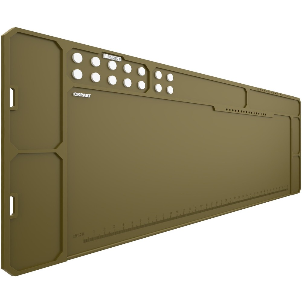 Gun Clean Mat, Magnectic Cleaning Mat for All Guns Extra Large 48″x16″ Brown