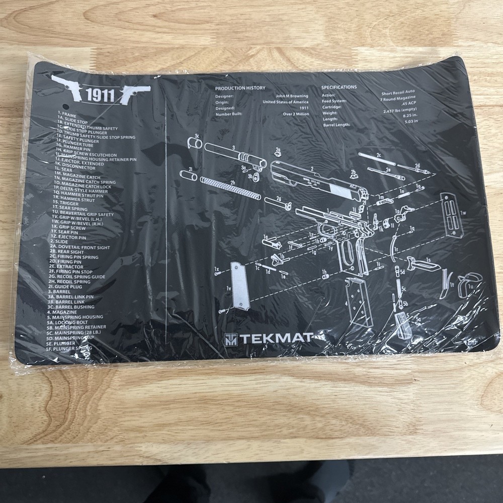 TekMat Ultra Premium Handgun Cleaning Mat 1911 Brand New Sealed