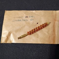 Vintage Cleaning Brush D 1 U S Rifle M1 Carbine 30 Cal. C-4035 NOS 1 Per Pouch