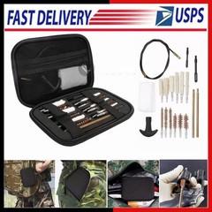 43PC Portable Universal Gun Cleaning Kit for Rifle Pistol Shotgun Cleaner Set US
