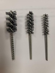 Hightbrush 104420 3/8”x 3.5” Sanding tube Brush Silicon Carbide 80giit 3 pack