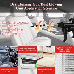 HANDY Tornado Car Cleaning Gun with Rubber Guard and Brass Adjustable Air Flow