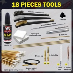 Gun Cleaning Kit .22 .223Cal 5.56mm .22LR Rifle Pistol Cleaning Kit W/ 30ml Gun