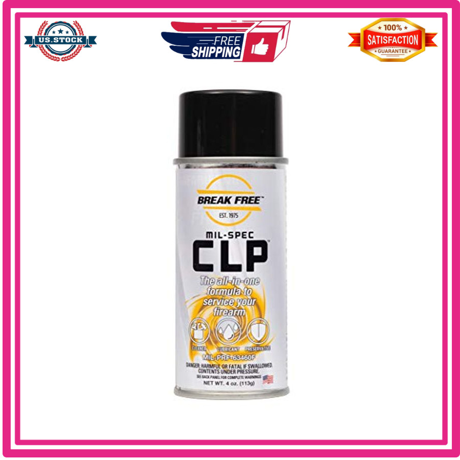Break Free CLP Cleaner Lubricant and Preservative Gun Cleaner, CLP-2, 4 oz