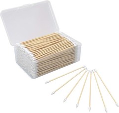 Professional Gun Cleaning Kit 6 Inch Bamboo Handle Cotton Swabs Pack of 500