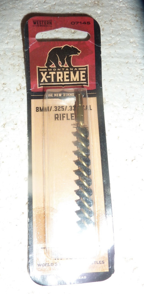 New Western Powders X-treme Rifle Bore Brush 8mm .325 .338 Caliber S-9