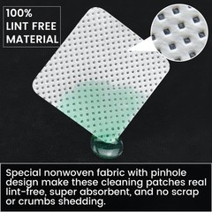 Gun Cleaning Supplies, 2″ Lint Free Patches, Highly Absorbent Square Cloth, Fit