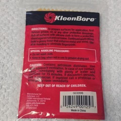 KleenBore Silicone Gun and Reel Cloth 100 Sq In Firearm Cleaning Polish GC-220S
