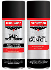 Birchwood Casey Gun Scrubber/Synthetic Aerosol Oil Combo 1-1/4 Ounce 33329