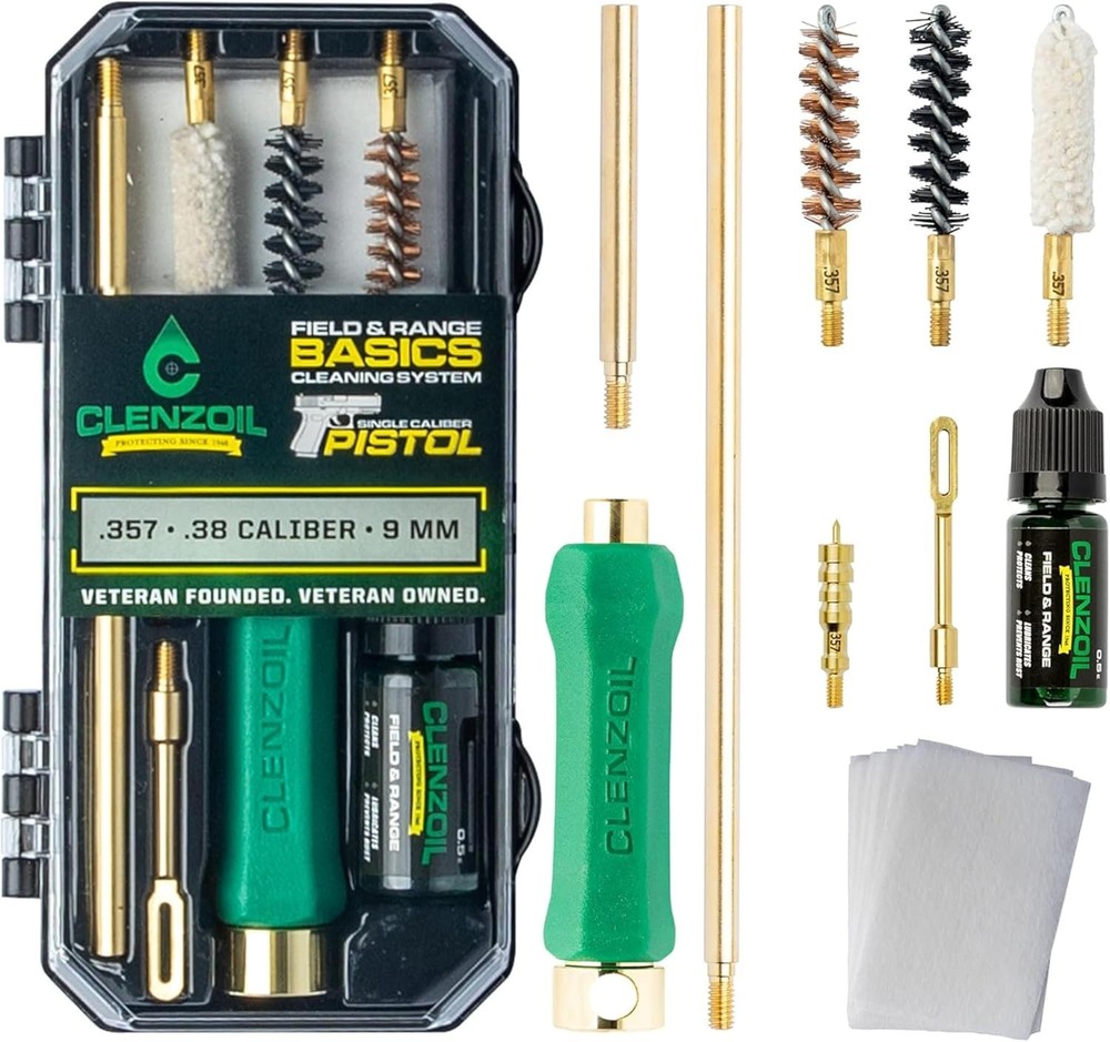 Field & Range Pistol Basics Cleaning Kit Complete Handgun Cleaning Set