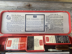SUPER CLEAN VINTAGE SEARS ROEBUCK 12-16 GAUGE SHOTGUN CLEANING KIT