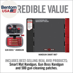 Handgun Cleaning Kit | Includes Gun Cleaning Mat 19X16 with Magnetic Parts Tray