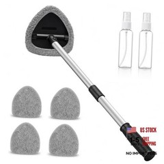 25.5″ Extra-Long Reach – Super Absorbent Coral Velvet Windshield Cleaner Gray