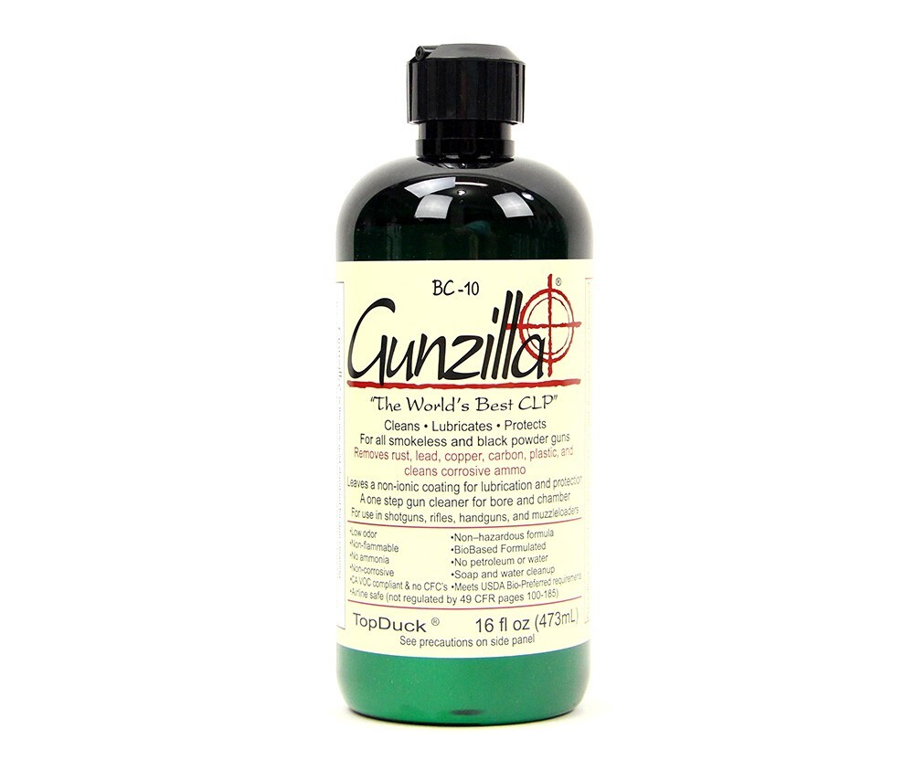 Gunzilla BC-10 16 oz. Turret Top – USDA BioPreferred – “The World’s Best CLP”