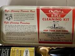 Vintage Outers Gunslick Rifle Gun Kit #477 30 Cal. Complete Red Metal Box