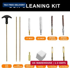 177 22 Caliber Gun Cleaning Kits for .22 Pellets Airsoft Gun Handgun 4.5/5.5mm R