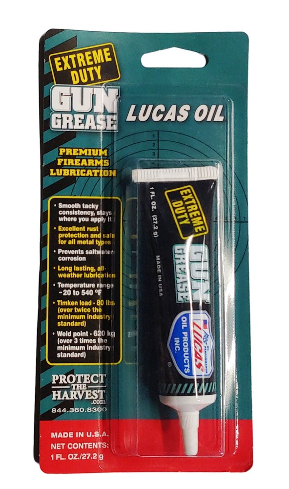 Lucas Oil Long Lasting Extreme Duty All Weather Gun Grease Protectant 1 Oz 10889