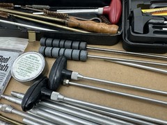 Lot 50+ Pcs Vintage Antique Gun Cleaning Rods Brass Aluminum Rifle Outers Hoppes