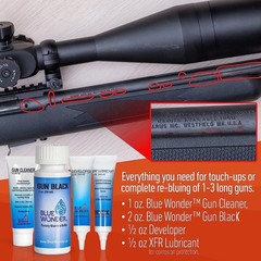 Professional Gun Black – 2 oz Firearm Refinishing Kit with Matte & Glossy Finish