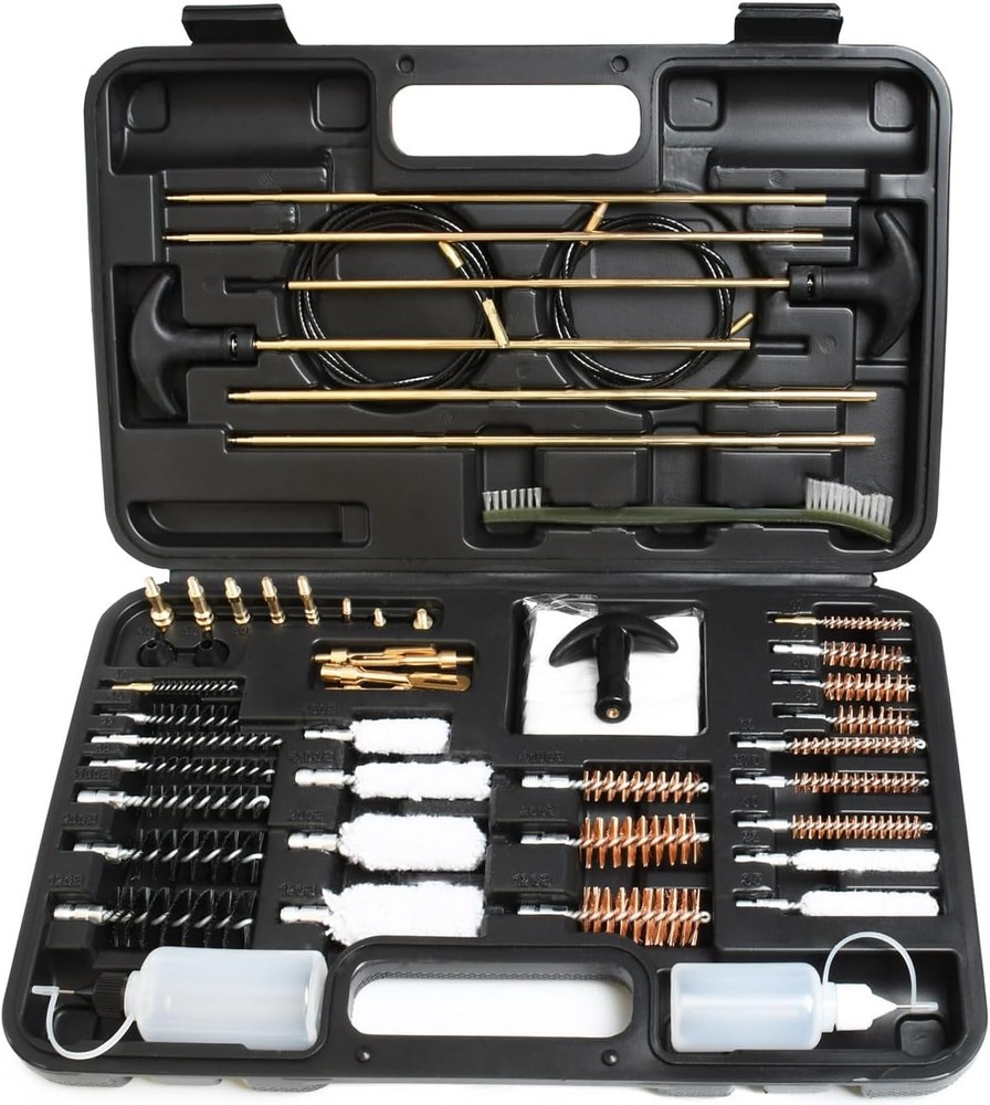 Gun Cleaning Kit Universal Gun Cleaner Shotgun Pistol Rifle All Guns W/Case