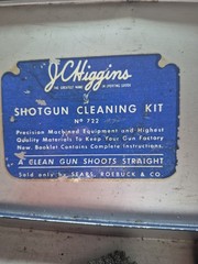 JC Higgins Shotgun Cleaning Kit No 722 sold only by Sears, Roebuck & Co.