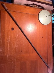 Vintage Shotgun Cleaning Rod 3 Pc Wooden Brass Gun Cleaning Rod 36” Antique
